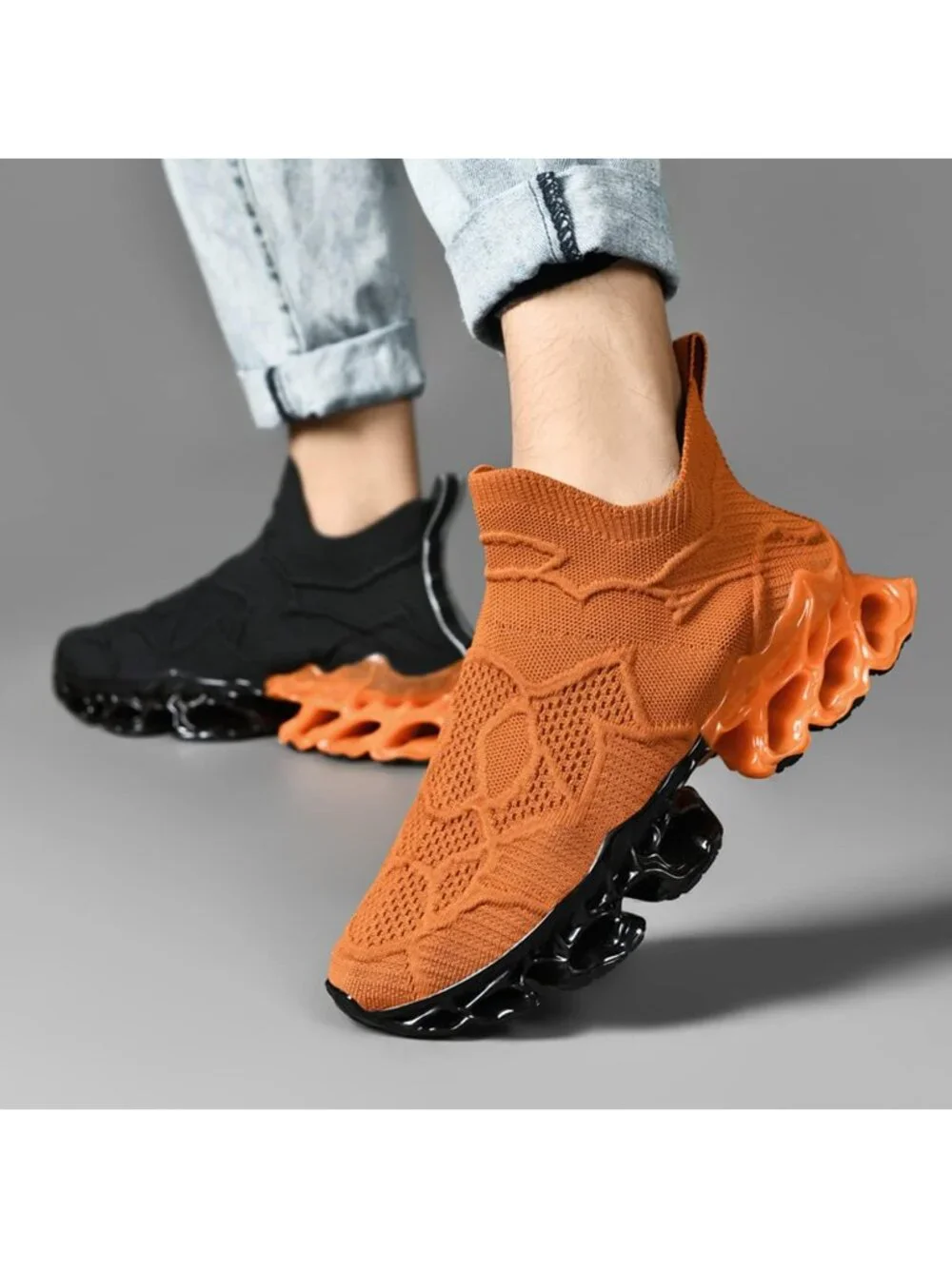 🆕Men's Multi Coloy Slip on Loafers Walking Tennis Shoes Running Blade Sneakers